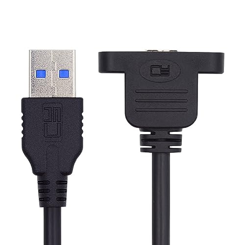 xiwai Typ-A USB 3.0-Stecker auf Micro 3.0 Typ-B-Buchse, Schraubmontage, Typ 5 Gbit/s, Datensynchronisierungskabel-Verlängerungskabel von xiwai