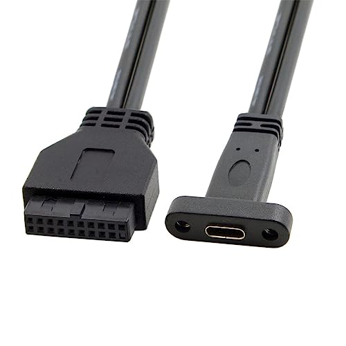 xiwai Typ-C-Buchsenkabel, Einzelanschluss, USB 3.1, Typ-C-Buchse auf USB 3.0, Motherboard, 19-poliges Header-Kabel von xiwai