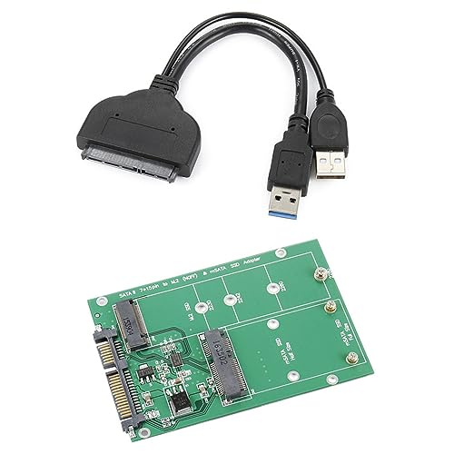 xiwai USB 3.0 zu SATA 22pin 2,5" Festplattenkonverter zu 2 in 1 Combo Mini PCI-E 2 Lane mSATA M.2 NGFF SSD Adapter von xiwai