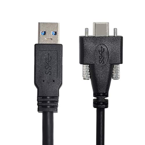 xiwai USB 3.1 Typ-C Doppelschrauben, Verriegelung auf Standard USB 3.0 Datenkabel-Halterung für Kamera-Recorder, 5 m von xiwai