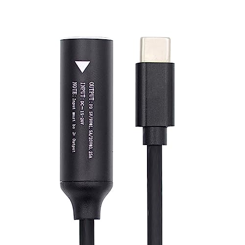 xiwai USB-C Typ-C auf DC-Buchse, 7,4 x 5,0 mm, Eingang, Stromkabel, Ladekabel für Laptop, Handy, PD9 V, 15 V, 20 V von xiwai
