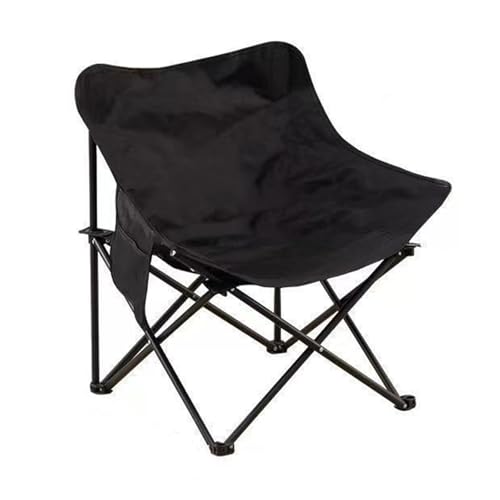 xjdagaoge Klappstuhl Camping, Campingstuhl, Anglerstuhl, Picknickbank, Keine Installation Erforderlich, Outdoor-Tisch- und Stuhlausstattung (Off-White)(Black) von xjdagaoge