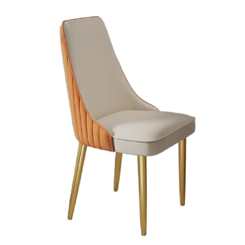 xjdagaoge Küchenstühle Modern, Einfache Esszimmerstühle mit Lederrückenlehne, Modisch und Vielseitig, Passend for Jeden Restaurantstil(Multi-Colored) von xjdagaoge