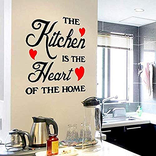 Die Küche Ist Das Herz Des Hauses Wandaufkleber Abziehbilder Art S Kitchen Home Decor 60 * 20Cm von xkmap