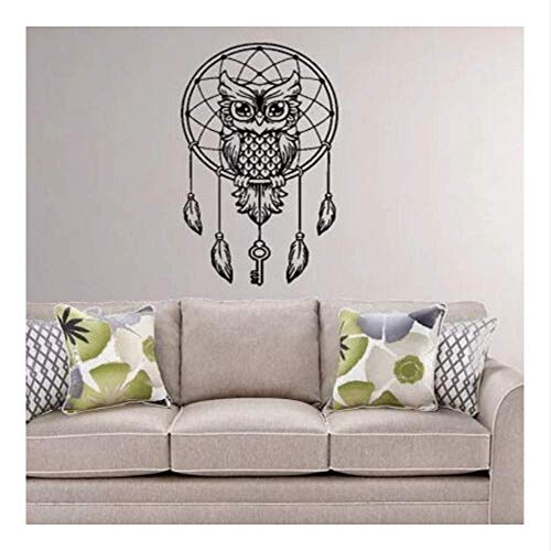 Eule Wandtattoo Traumfänger Vinyl Aufkleber Home Schlafzimmer Dekoration Traumfänger Wandbild Bettwäsche Boho Art Decor Größe 57 * 97 Cm von xkmap