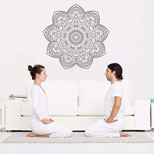 Mandala Wandtattoo Abnehmbare Vinyl Om Zeichen Wandaufkleber Yoga Wandkunst Wandhauptdekoration Bohemian Boho Kunst Größe 42 * 41 Cm von xkmap