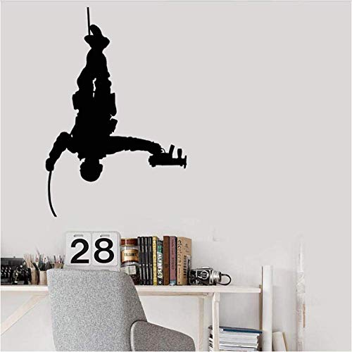 Wandaufkleber Armee Soldaten Und Waffen Wandtattoo Kids Art Removable Diy Wandbild Für Wohnzimmer Tv Hintergrund Dekoration 62X42 Cm von xkmap