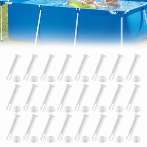 xlwen 24 Stück Intex Pool Ersatzteile,6cm/2.36in Stift Splint Pin Pool,Pools Replacement Ersatzteile,Länge Ersatzteile Frame Pools Geeignet für Rahmenschwimmbäder von xlwen