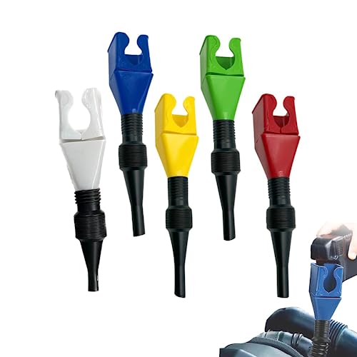 Universal Plastic Funnel, xlwen 5 Pcs Oil Funnel for Oil Change, Auto Benzin Kraftstoff Trichter zum Ablassen von Öl, Benzin und anderen Flüssigkeiten aus Autos, LKWs und Industriefahrzeugen. von xlwen