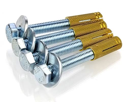 2 Set - 4er Set Messingdübel für Wandhalter XM-Line Schraubenlänge 45 mm M8 von xm-line