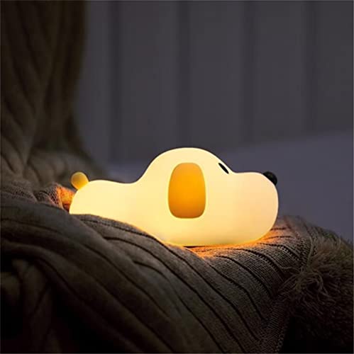 LED Nachtlicht Kinder Baby Nachtlampe mit Touch Schalter Tragbare Silikon Nachtlichter für Babyzimmer, Schlafzimmer, Wohnräume, Schlaflampe Warmes weißes licht von PUEKEO