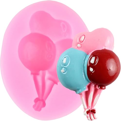 XMOLDNMS Ballon Schokoladenform Silikon Luftballon Fondant Formen für Kuchen Dekoration Cupcake Topper Candy Chocolate Polymer Clay Gum Paste von xmoldnms