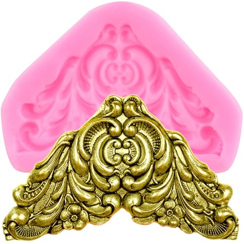 XMOLDNMS Barock Fondant Formen Scroll Relief Ecke Silikonform für Kuchen Dekoration Cupcake Topper Süßigkeiten Schokolade Polymer Clay Gum Paste XMOLDNMS Barock Fondant Formen Scroll Relief Ecke Silikonform für Kuchen Dekoration Cupcake Topper Süßigkeiten Schokolade Polymer Clay Gum Paste von xmoldnms
