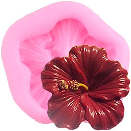 XMOLDNMS Blume Silikonform Hibiskus Blume Fondant Formen für Kuchen Dekorieren Cupcake Topper Süßigkeiten Schokolade Gummipaste Polymer Clay von xmoldnms