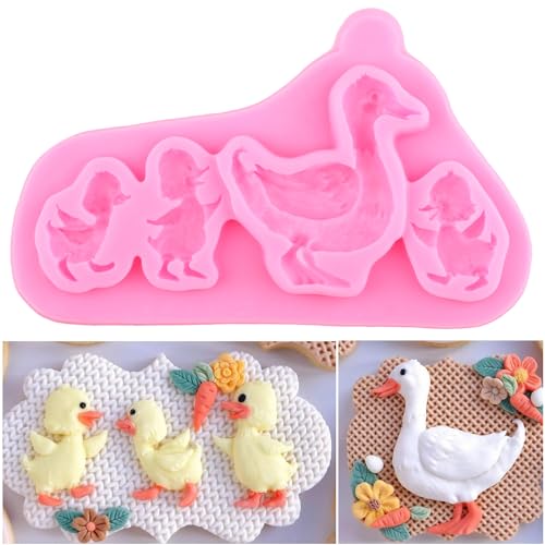 XMOLDNMS Entenmutter und Baby Silikonformen Ente Fondant Form für Bauernhof Thema Kuchen Dekoration Cupcake Topper Süßigkeiten Schokolade Gummipaste Polymer Clay XMOLDNMS Entenmutter und Baby Silikonformen Ente Fondant Form für Bauernhof Thema Kuchen Dekoration Cupcake Topper Süßigkeiten Schokolade Gummipaste Polymer Clay von xmoldnms
