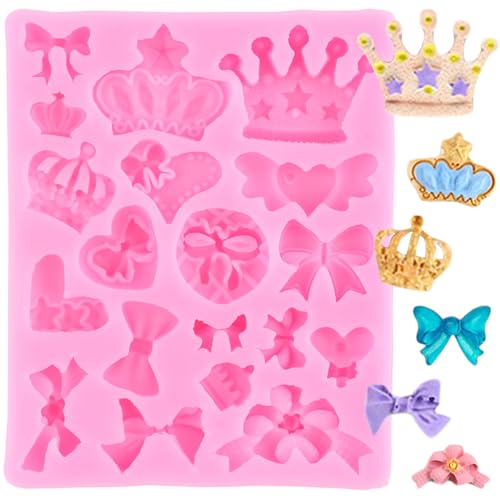 XMOLDNMS Krone Fondant Formen Bogen Krone Herz Silikonform für Kuchen Dekoration Cupcake Topper Schokolade Süßigkeiten Polymer Clay Gummipaste XMOLDNMS Krone Fondant Formen Bogen Krone Herz Silikonform für Kuchen Dekoration Cupcake Topper Schokolade Süßigkeiten Polymer Clay Gummipaste von xmoldnms