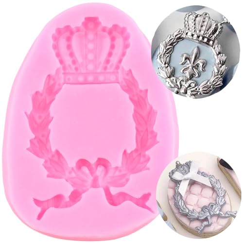 XMOLDNMS Krone Silikonform Kranz Fondant Formen für Kuchendekoration Cupcake Topper Süßigkeiten Schokolade Polymer Clay Gummipaste XMOLDNMS Krone Silikonform Kranz Fondant Formen für Kuchendekoration Cupcake Topper Süßigkeiten Schokolade Polymer Clay Gummipaste von xmoldnms