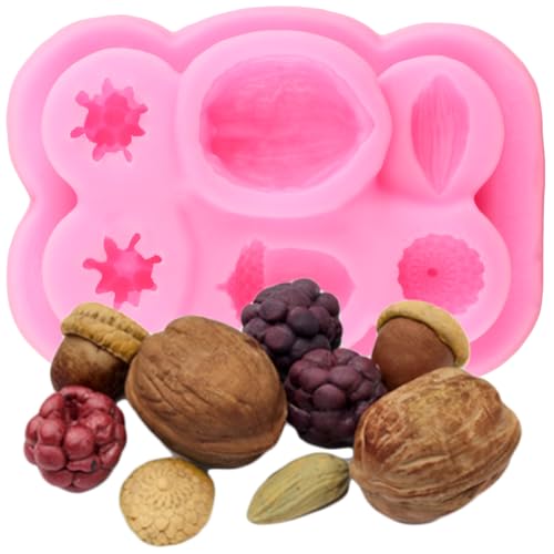 XMOLDNMS Nüsse Beeren Silikonform Haselnuss Tannenzapfen Fondant Formen Für Kuchen Dekorieren Cupcake Topper Schokolade Gummipaste Süßigkeiten Polymer Clay XMOLDNMS Nüsse Beeren Silikonform Haselnuss Tannenzapfen Fondant Formen Für Kuchen Dekorieren Cupcake Topper Schokolade Gummipaste Süßigkeiten Polymer Clay von xmoldnms