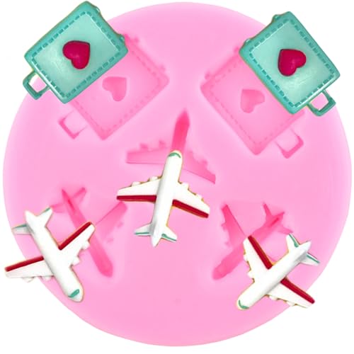 XMOLDNMS Silikonformen Mit Flugzeugen Gepäck Fondantformen Zum Dekorieren Von Kuchen Cupcake-Toppern Schokolade Blütenpaste Süßigkeiten Polymer-Ton XMOLDNMS Silikonformen Mit Flugzeugen Gepäck Fondantformen Zum Dekorieren Von Kuchen Cupcake-Toppern Schokolade Blütenpaste Süßigkeiten Polymer-Ton von xmoldnms
