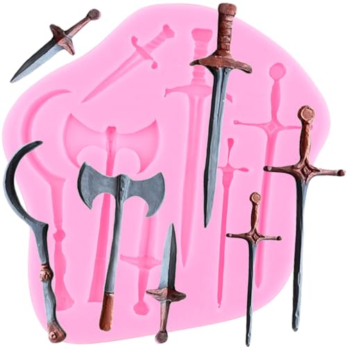 XMOLDNMS Waffen Schwert Silikonform Axt Messer Fondant Formen für Kuchen Dekoration Cupcake Topper Zucker Handwerk Schokolade Süßigkeiten Polymer Clay Gum Paste XMOLDNMS Waffen Schwert Silikonform Axt Messer Fondant Formen für Kuchen Dekoration Cupcake Topper Zucker Handwerk Schokolade Süßigkeiten Polymer Clay Gum Paste von xmoldnms