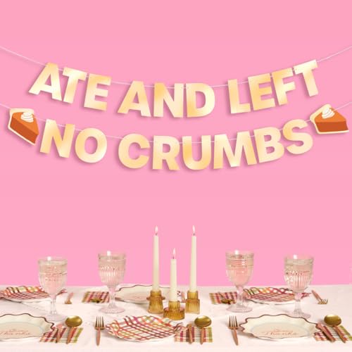 xo, Fetti Ate + Left No Crumbs Banner – Goldfolie, 150 cm | Thanksgiving-Dinner-Dekoration, Kürbiskuchen-Girlande, Freundschafts-Partyschild, Herbst-Fotoshooting-Hintergrund xo, Fetti Ate + Left No Crumbs Banner – Goldfolie, 150 cm | Thanksgiving-Dinner-Dekoration, Kürbiskuchen-Girlande, Freundschafts-Partyschild, Herbst-Fotoshooting-Hintergrund von xo, Fetti