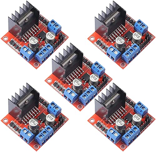 L298N Motor-Treiber-Steuerungsmodul für Arduino, intelligente Fahrzeugroboter, MEGA R3 2560, ESP32, ESP8266, Dual-H-Brücke DC-Schrittmotor-Modul. von xocome