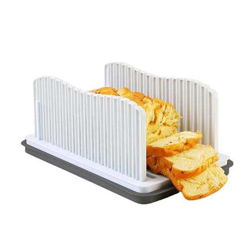 Upgrade Brotschneidemaschine, Multifunktionaler Sandwich/Toast Maker, Faltbarer und verstellbarer Handgriff Faltbarer & kompakter Brotschneider für selbstgebackenes Brot Toast von xocome