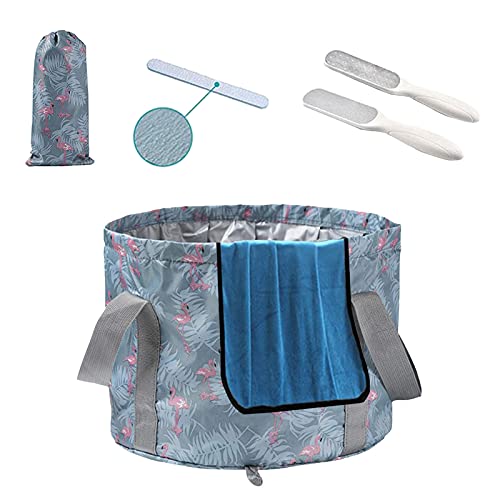 xocome Faltbarer Fußbad-Eimer, tragbares Reisefußbad, 26 Liter tragbare Fußwanne, Fuß-Spa, Pediküre-Set, Outdoor-Camping (36 cm x 27 cm) von xocome