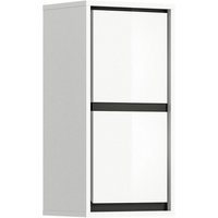 Badhängeschrank JARU weiß weiß Hochglanz schwarz B/H/T: ca. 35x69x24 cm Badhängeschrank JARU weiß weiß Hochglanz schwarz B/H/T: ca. 35x69x24 cm von xonox.home