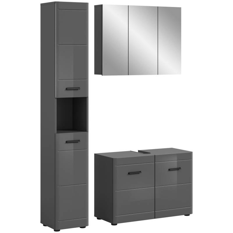 Badkombination 125 cm x 190 cm x 34 cm Grau-Grau Badkombination 125 cm x 190 cm x 34 cm Grau-Grau von xonox.home