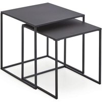 Couchtisch 2er Set schwarz B/H/T: ca. 38x41x38 cm von xonox.home