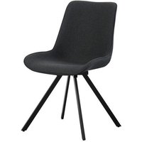 Drehstuhl EMILIA, 2er Set anthrazit schwarz Webstoff B/H/T: ca. 52x85x61 cm Drehstuhl EMILIA, 2er Set anthrazit schwarz Webstoff B/H/T: ca. 52x85x61 cm von xonox.home