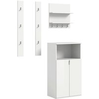 Garderobe PROJEKT X weiß weiß Hochglanz B/H/T: ca. 111x191x37 cm Garderobe PROJEKT X weiß weiß Hochglanz B/H/T: ca. 111x191x37 cm von xonox.home