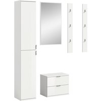 Garderobe PROJEKT X weiß weiß Hochglanz B/H/T: ca. 148x191x37 cm Garderobe PROJEKT X weiß weiß Hochglanz B/H/T: ca. 148x191x37 cm von xonox.home