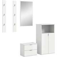 Garderobe PROJEKT X weiß weiß Hochglanz B/H/T: ca. 179x191x37 cm Garderobe PROJEKT X weiß weiß Hochglanz B/H/T: ca. 179x191x37 cm von xonox.home