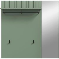 Garderobenpaneel STATION grün B/H/T: ca. 106x106x27 cm von xonox.home