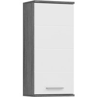 Hängeschrank BLAKE Rauchsilber Nachbildung weiß Hochglanz B/H/T: ca. 35x77x25 cm von xonox.home