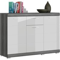 Kommode SCOUT Rauchsilber Nachbildung weiß Hochglanz B/H/T: ca. 120x85x37 cm Kommode SCOUT Rauchsilber Nachbildung weiß Hochglanz B/H/T: ca. 120x85x37 cm von xonox.home