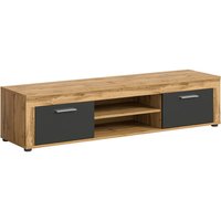 Lowboard Jam Eiche Wotan Nachbildung grau B/H/T: ca. 160x37x40 cm von xonox.home