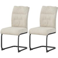 Schwingstuhl FRIEDA, 2er Set creme schwarz B/H/T: ca. 47x94x61 cm Schwingstuhl FRIEDA, 2er Set creme schwarz B/H/T: ca. 47x94x61 cm von xonox.home