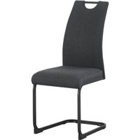 Schwingstuhl HANNA, 2er Set anthrazit schwarz Webstoff B/H/T: ca. 43x98x59 cm von xonox.home