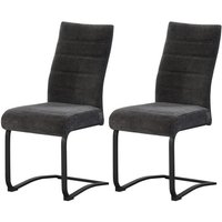 Schwingstuhl LENI, 2er Set anthrazit schwarz B/H/T: ca. 43x98x59 cm von xonox.home