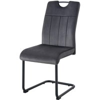 Schwingstuhl LISA, 2er Set anthrazit schwarz B/H/T: ca. 43x98x61 cm von xonox.home