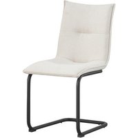 Schwingstuhl SONJA, 2er Set creme schwarz Webstoff B/H/T: ca. 46x89x57 cm Schwingstuhl SONJA, 2er Set creme schwarz Webstoff B/H/T: ca. 46x89x57 cm von xonox.home