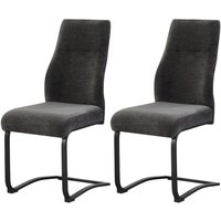 Schwingstuhl TINA, 2er Set anthrazit schwarz B/H/T: ca. 43x98x59 cm von xonox.home