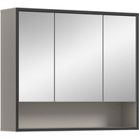 Spiegelschrank BAGNO schwarz Kaschmirgrau Nachbildung B/H/T: ca. 80x68x19 cm von xonox.home