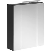 Spiegelschrank LINUS schwarz Spiegel Spanplatte B/H/T: ca. 60x70x10 cm von xonox.home