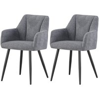 Stuhl BELLA, 2er Set anthrazit schwarz B/H/T: ca. 55x82x62 cm Stuhl BELLA, 2er Set anthrazit schwarz B/H/T: ca. 55x82x62 cm von xonox.home