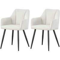 Stuhl BELLA, 2er Set creme schwarz B/H/T: ca. 55x82x62 cm Stuhl BELLA, 2er Set creme schwarz B/H/T: ca. 55x82x62 cm von xonox.home