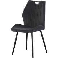 Stuhl CHRISTIN, 2er Set anthrazit schwarz B/H/T: ca. 52x75x58 cm Stuhl CHRISTIN, 2er Set anthrazit schwarz B/H/T: ca. 52x75x58 cm von xonox.home